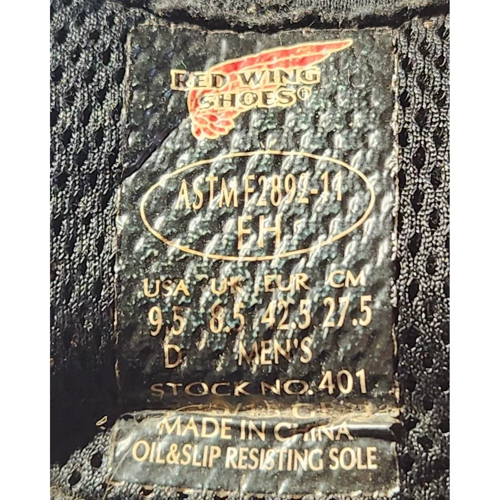 Red Wing Boots‎ Mens 9.5 Brown Leather FlexForce 2401 Work FOR REPAIR ONLY